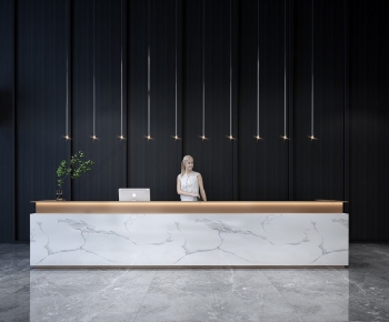 Modern Reception Desk-ID:471699004
