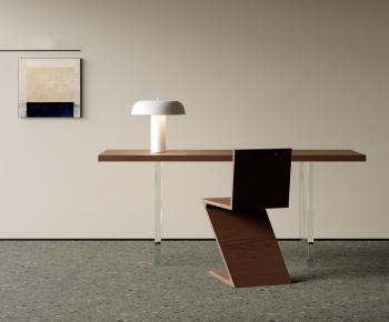 Modern Computer Desk And Chair-ID:374589033