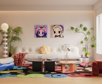 Modern A Living Room-ID:945400957