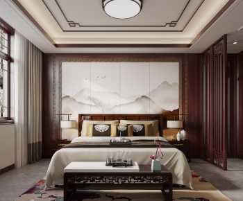 New Chinese Style Bedroom-ID:326704038