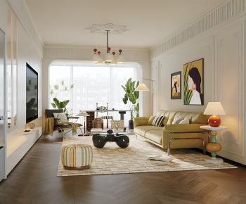 French Style A Living Room-ID:601567037