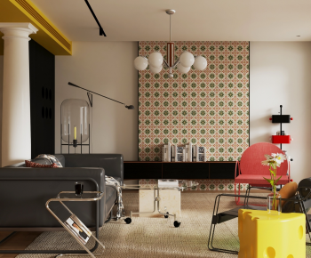 Modern A Living Room-ID:627357969