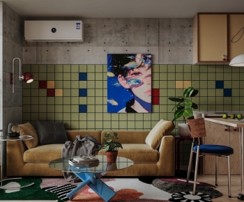 Industrial Style A Living Room-ID:969003922