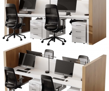 Modern Office Desk And Chair-ID:910000864