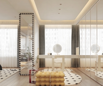 Modern Clothes Storage Area-ID:587826015