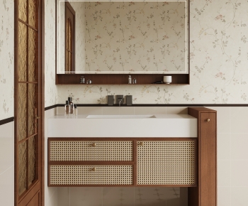 French Style Bathroom Cabinet-ID:636569022
