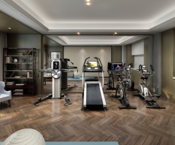 Modern Home Fitness Room-ID:744465111
