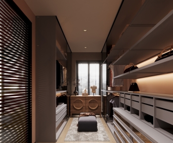 Modern Clothes Storage Area-ID:656929038