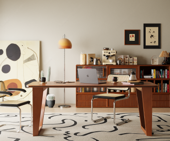 Modern Computer Desk And Chair-ID:359699967