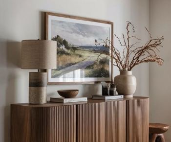 Wabi-sabi Style Side Cabinet-ID:347708943