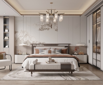 New Chinese Style Bedroom-ID:178590068