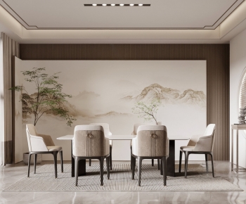 New Chinese Style Dining Room-ID:755440009