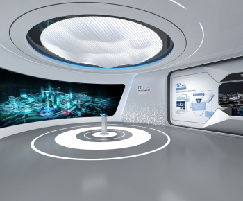 Modern Exhibition Hall-ID:337132931