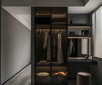 Modern Clothes Storage Area-ID:971527107