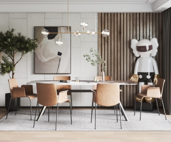 Modern Dining Table And Chairs-ID:116465092