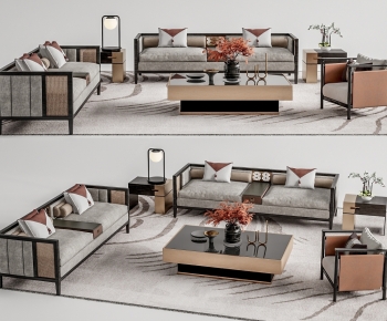 New Chinese Style Sofa Combination-ID:378739127