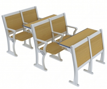 Modern Computer Desk And Chair-ID:499830968