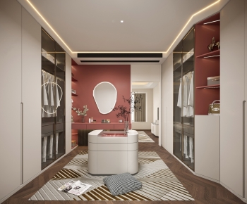 Modern Clothes Storage Area-ID:124080906