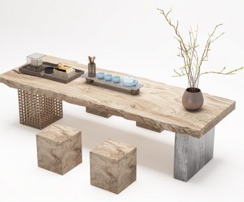 New Chinese Style Tea Tables And Chairs-ID:948225987