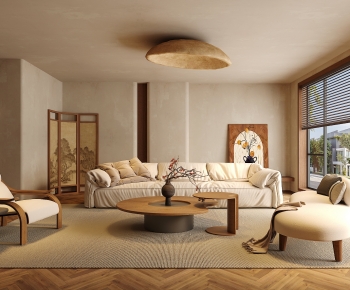 Wabi-sabi Style A Living Room-ID:275681978
