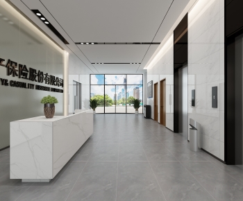 Modern Office Reception Desk-ID:962729527