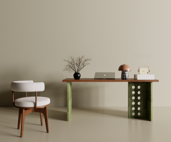 Modern Computer Desk And Chair-ID:785243992