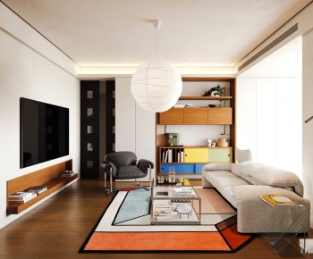 Modern A Living Room-ID:792397023