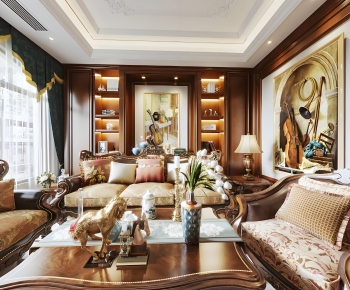 American Style A Living Room-ID:653410912