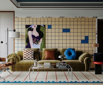 Modern A Living Room-ID:275463102