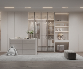 Modern Clothes Storage Area-ID:670681044