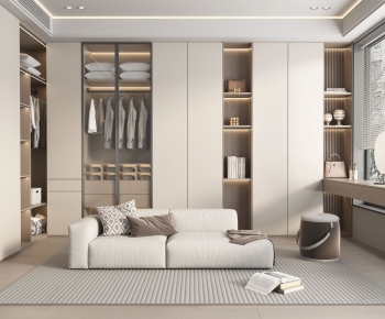 Modern Clothes Storage Area-ID:374910121