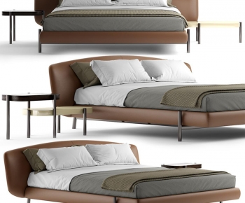 Modern Double Bed-ID:592484954