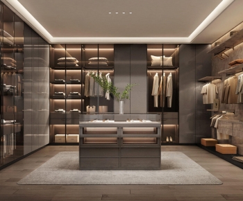 Modern Clothes Storage Area-ID:399135119