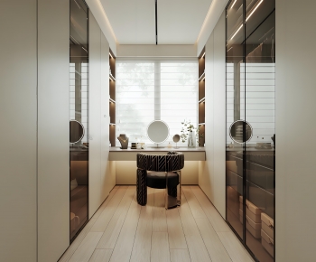 Modern Clothes Storage Area-ID:702480082