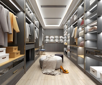Modern Clothes Storage Area-ID:467082986