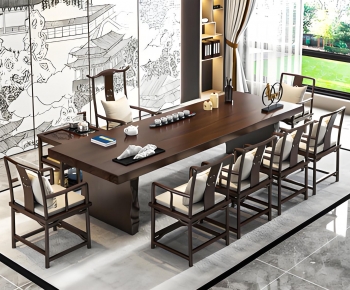 New Chinese Style Tea Tables And Chairs-ID:969012025