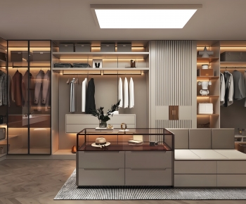 Modern Clothes Storage Area-ID:659377103