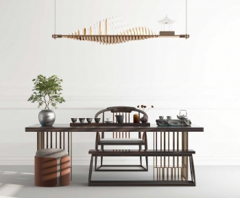 New Chinese Style Tea Tables And Chairs-ID:727245096