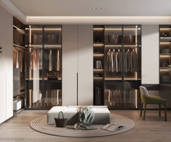 Modern Clothes Storage Area-ID:271380902