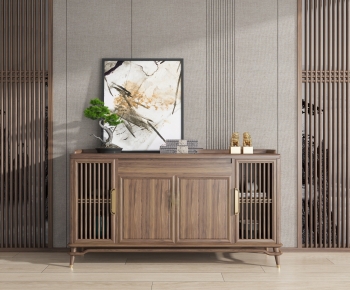 New Chinese Style Entrance Cabinet-ID:998250018