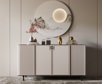 New Chinese Style Entrance Cabinet-ID:565829365