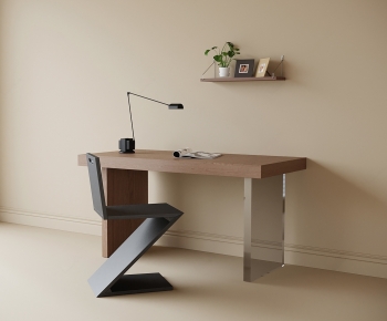 Modern Computer Desk And Chair-ID:786389117