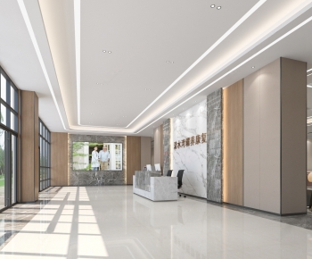 Modern Hospital Hall-ID:674304014