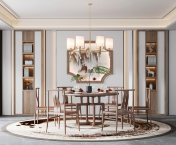 New Chinese Style Dining Room-ID:932797918