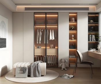 Modern Clothes Storage Area-ID:823100093