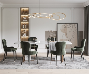 Modern Dining Table And Chairs-ID:344465021