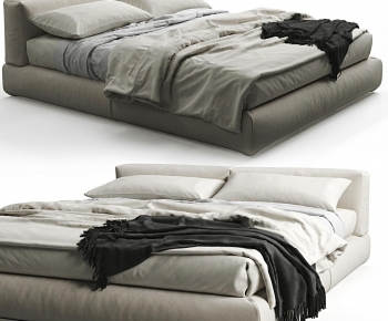 Modern Double Bed-ID:741668948