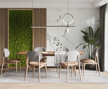 Nordic Style Dining Table And Chairs-ID:495533949