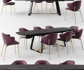 Modern Dining Table And Chairs-ID:989830531