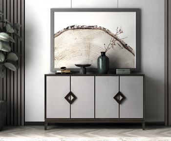 New Chinese Style Entrance Cabinet-ID:438560969